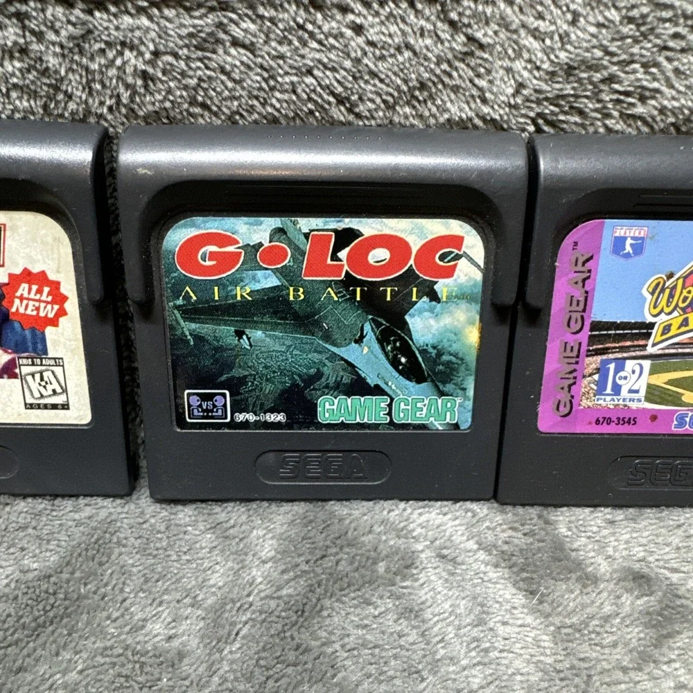 Sega‎ Game Gear Game Lot (3) G Loc Air Battle NFL 95 World Series Baseball